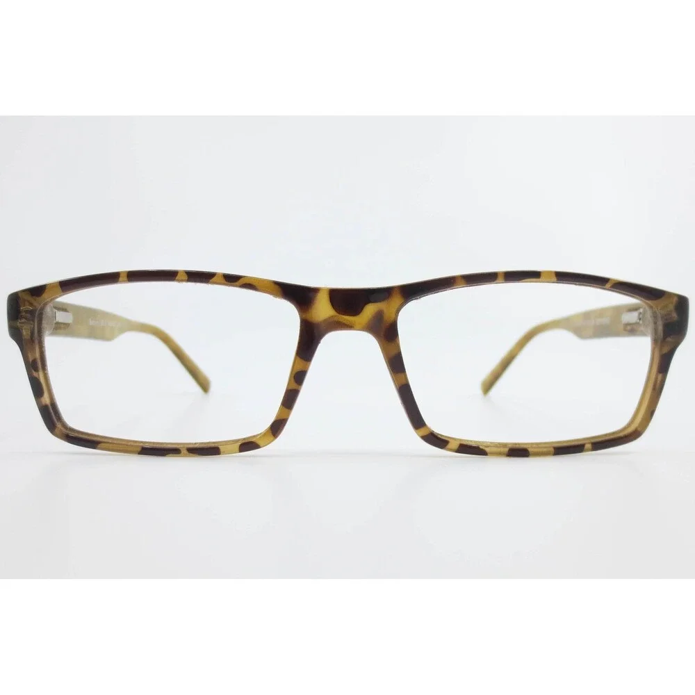 Success SS-69 Tortoise Rectangular Eyeglasses Frames 54-17-145 Brown Spotted
